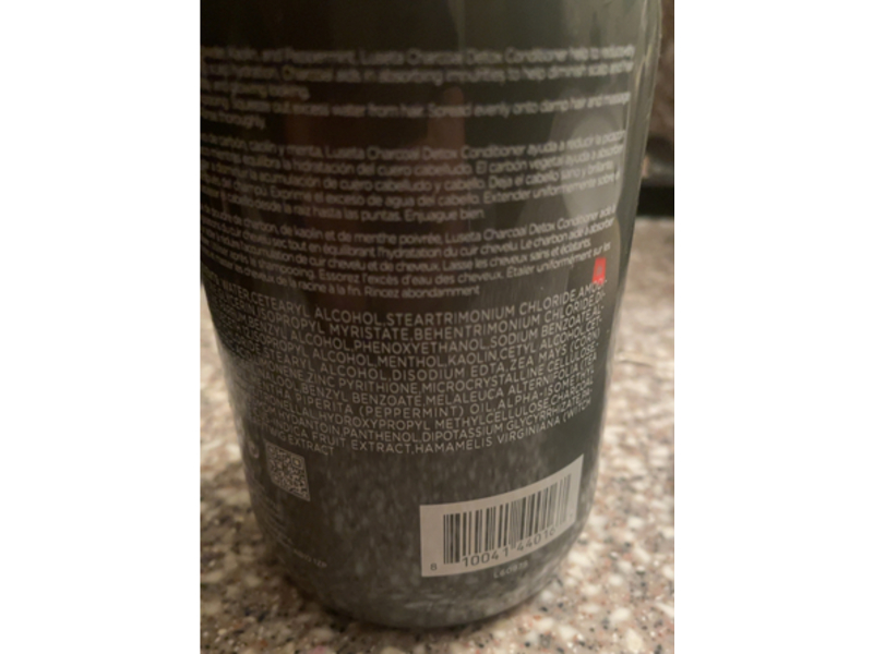 Luseta Charcoal Detox Conditioner, 16.9 fl oz/500 mL