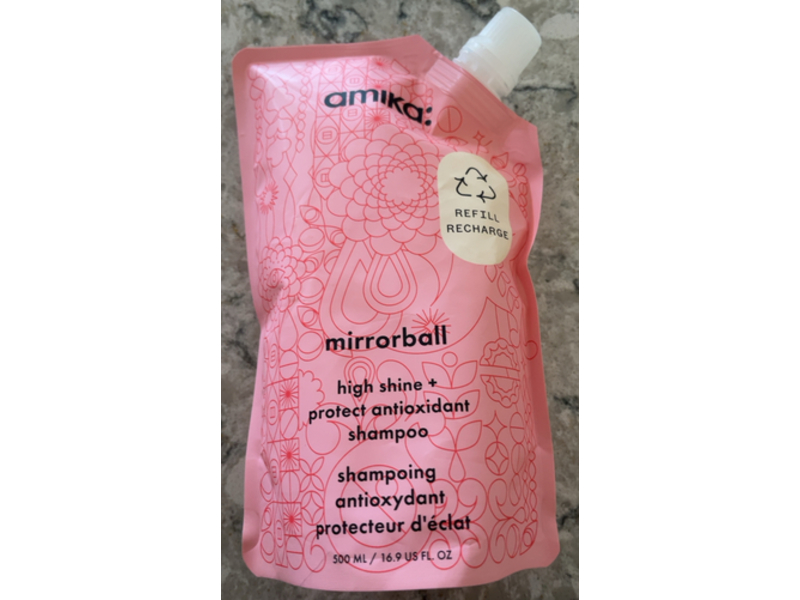 Amika Mirrorball High Shine + Protect Antioxidant Shampoo, 16.9 fl oz/500 mL