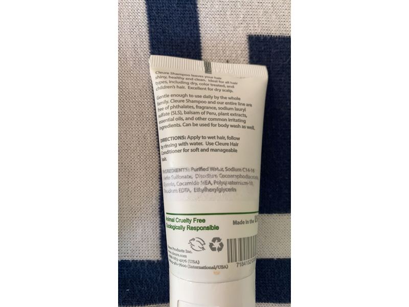 Cleure Gentle, Hydrating Shampoo, 2 fl oz