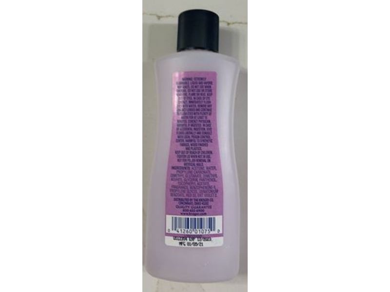 Kroger Nail Strengthening Nail Polish Remover, 6 fl oz/177 mL