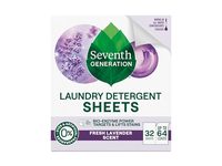 Seventh Generation Laundry Detergent Sheets, Fresh Lavender Scent, 64 Loads, 32 Count - thumbnail 1