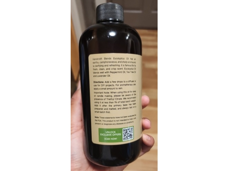 Handcraft Blends Essential Oil, Eucalyptus, 16 fl oz/473 mL