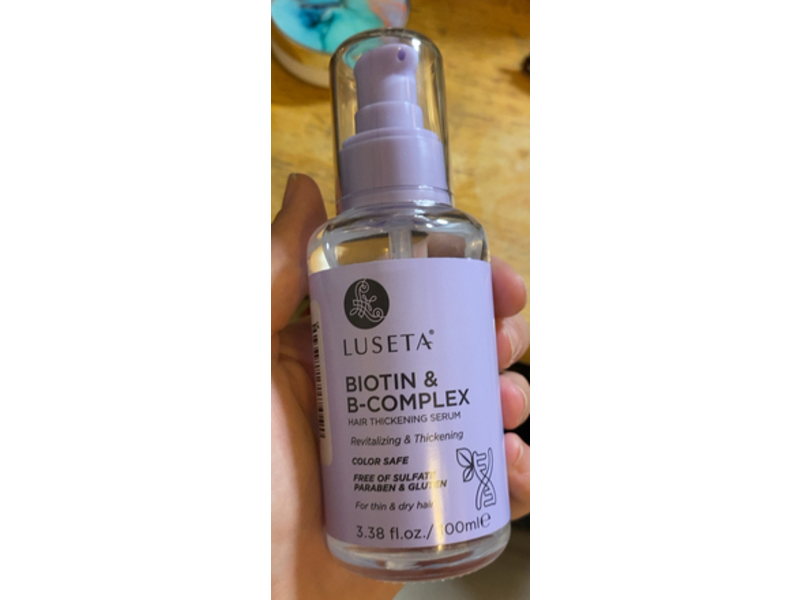 Luseta Hair Thickening Serum, Biotin & B-Complex, 3.38 fl oz/100 mL