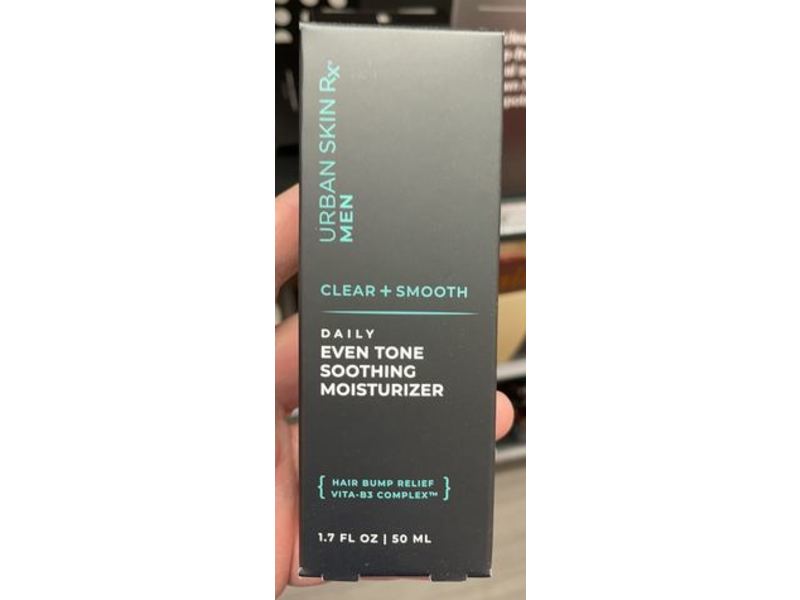 Urban Skin Rx Men Daily Even Tone Soothing Moisturizer, Clear + Smooth, 1.7 fl oz/50 mL