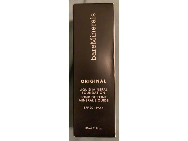 Bareminerals Liquid Mineral Foundation, Original, 14 Golden Medium, SPF 20 PA++, 1 fl oz/30 mL