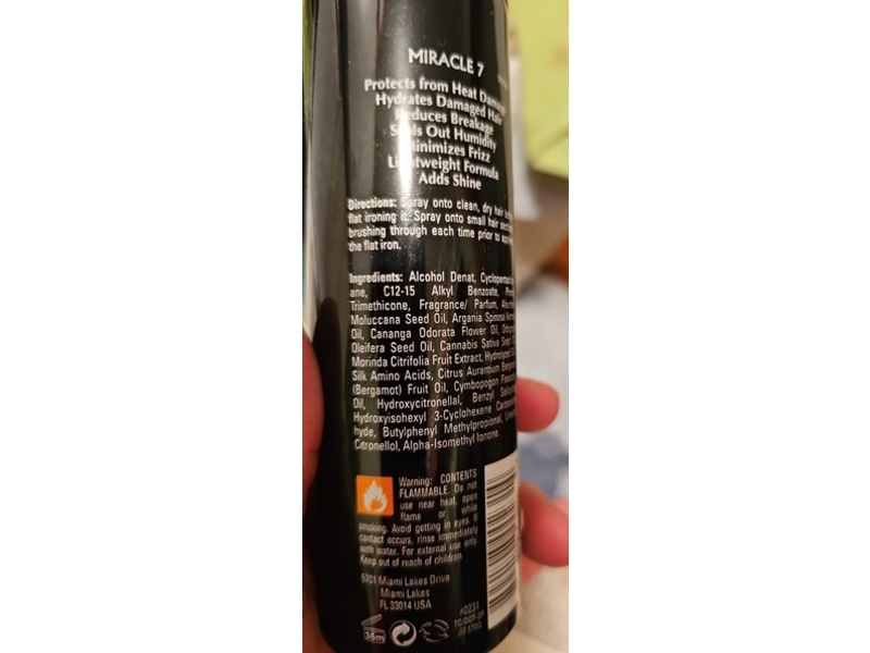 Miracle 7 Thermal Protection Spray, 5 fl oz/150 mL