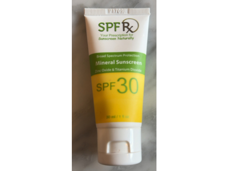 SPF Rx Mineral Sunscreen, Zinc Oxide & Titanium Dioxide, SPF 30, 1 fl oz/30 mL