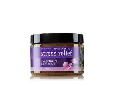 Bath & Body Works Aromatherapy Stress Relief Sugar Scrub, Eucalyptus Tea, 13 oz