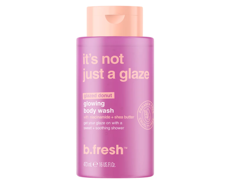 b.fresh It's Not just a Glaze Glowing Body Wash, Glazed Donut, 16 fl oz/473 mL