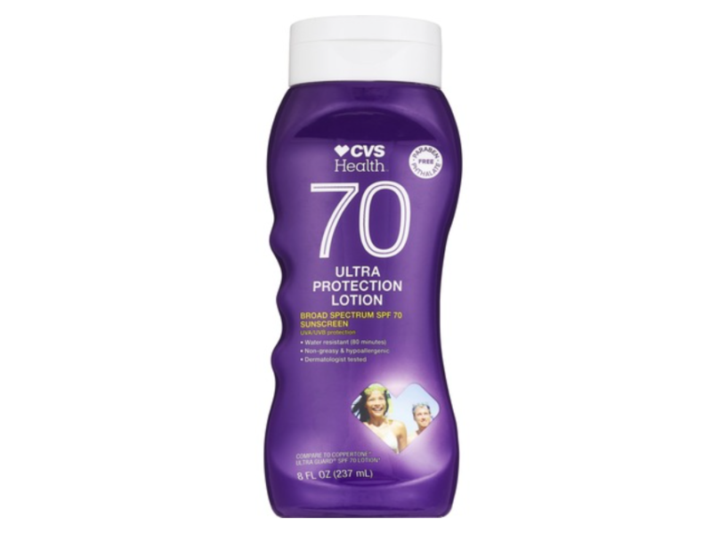 CVS Health Ultra Protection Sunscreen Lotion, SPF 70, 8 fl oz/237 mL