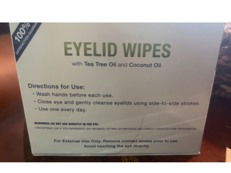 Lunovus Eyelid Wipes Individually Wrapped Pre - Moistened Wipes, 30 Count
