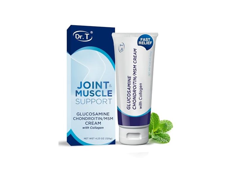 Dr. T Glucosamine/Chondroitin MSM Cream, Collagen, 4.23 oz/120 g