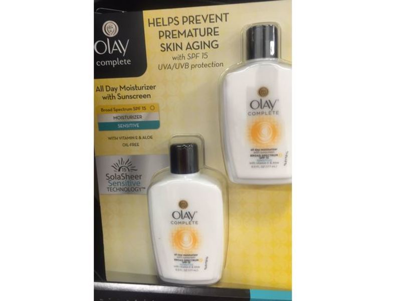 Olay Complete All Day Moisturizer with Sunscreen, Broad Spectrum SPF 15, Sensitive