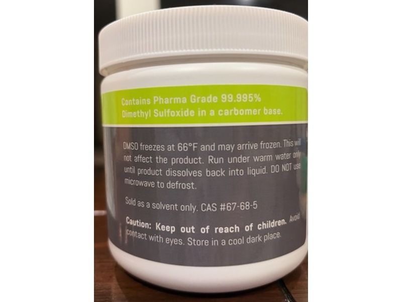 DMSO Dimethyl Sulfoxide Gel, 70 DMSO/30 Aloe, 16 oz