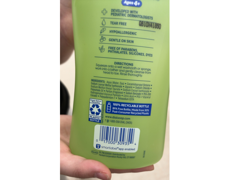 Dial Kids 2-In-1 Body + Hair Wash, 32 fl oz/946 mL