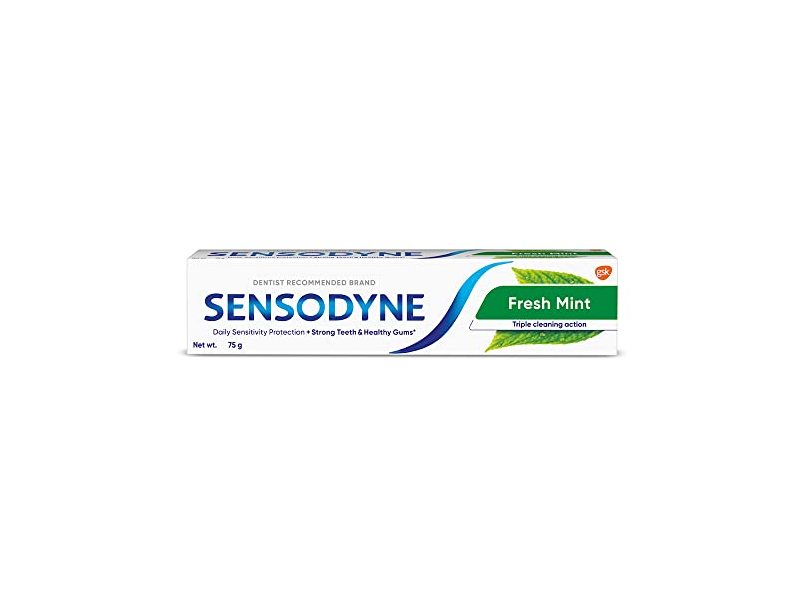 Sensodyne Daily Sensitivity Protection Triple Cleaning Action, Fresh Mint, 75 g