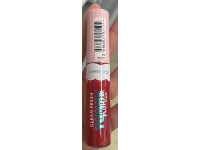 CoverGirl Clean Fresh Yummy Plumper Lip Gloss, 880 Merry Kissmass, 0.33 fl oz/10 mL