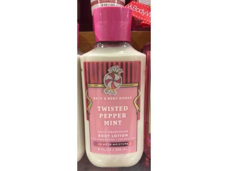 Bath & Body Works Daily Nourishing Body Lotion, Twisted Pepper Mint, 8 fl oz/236 mL