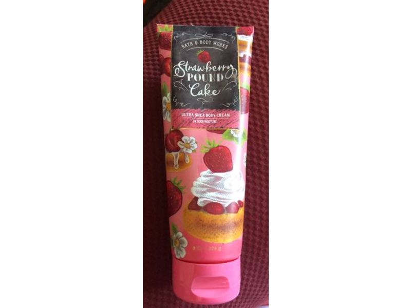 Bath and Body Works Ultra Shea Body Cream, Strawberry Pound Cake, 8 oz/226 g
