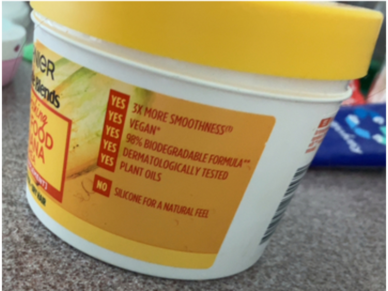 Garnier Ultimate Blends 3-In-1 Hair Mask, Banana & Shea, 400 mL