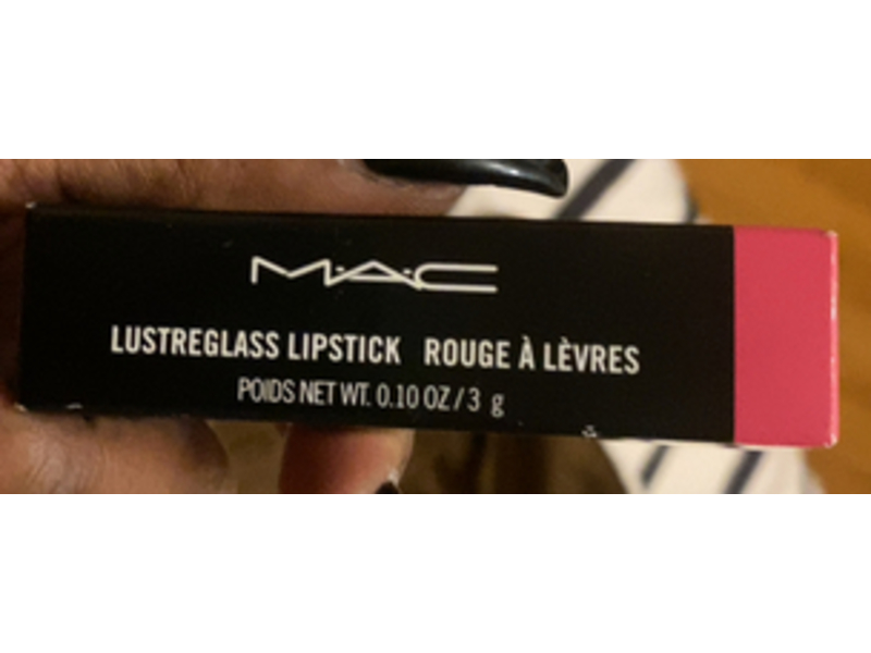M.A.C. Lustreglass Lipstick, Pout Of Control, 0.10 oz/3 g