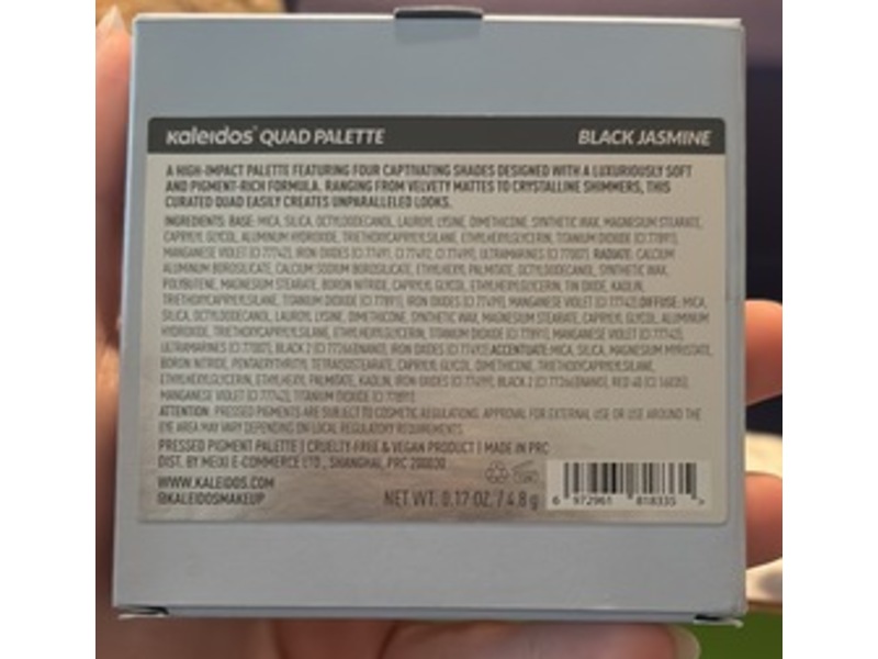 Kaleidos Quad Palette, Black Jasmine, 0.17 oz/4.8 g