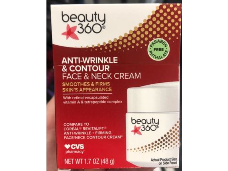 Beauty 360 Anti-Wrinkle & Contour Face & Neck Cream, 1.7 oz/48 g