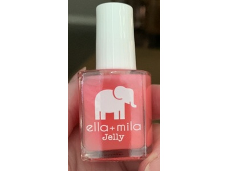 ella+mila Jelly Nail Polish, Pink Sand Beach, 0.45 fl oz/13.3 mL