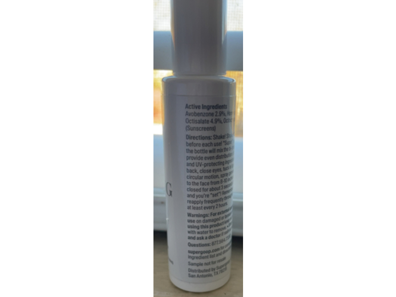 Supergoop ReSetting Refreshing Mist, SPF 40, 0.5 fl oz/15 mL