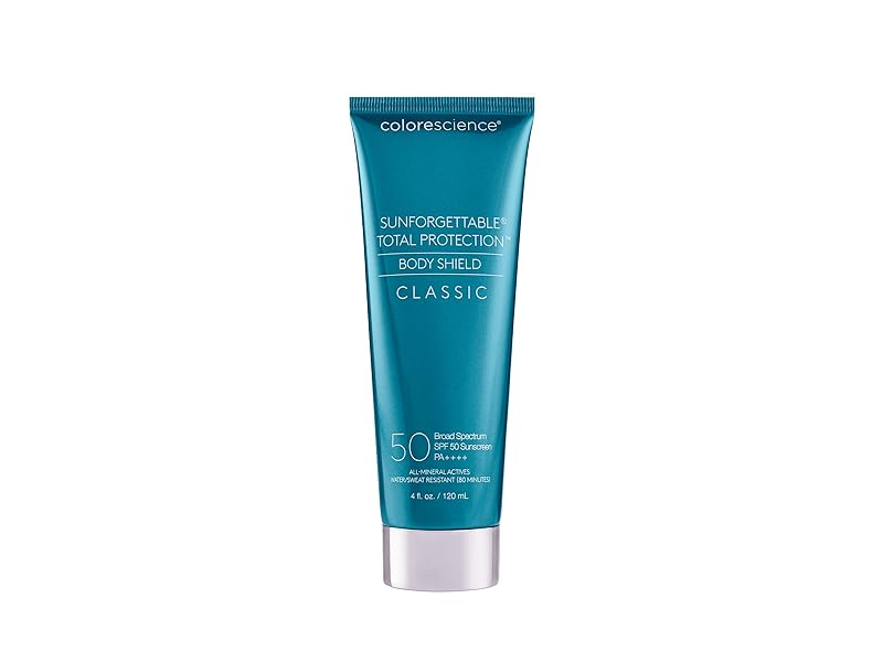 Colorescience Sunforgettable Total Protection Body Shield, Classic SPF 50 PA+++, 4 fl oz/120 mL