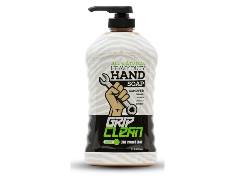 Grip Clean All Natural Heavy Duty Hand Soap, Lime Scent, 32 oz/946 mL