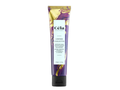 Cela Creme Violette Soothing Hand & Body Butter, Lavender & Oatmeal, 2.5 oz/75 mL