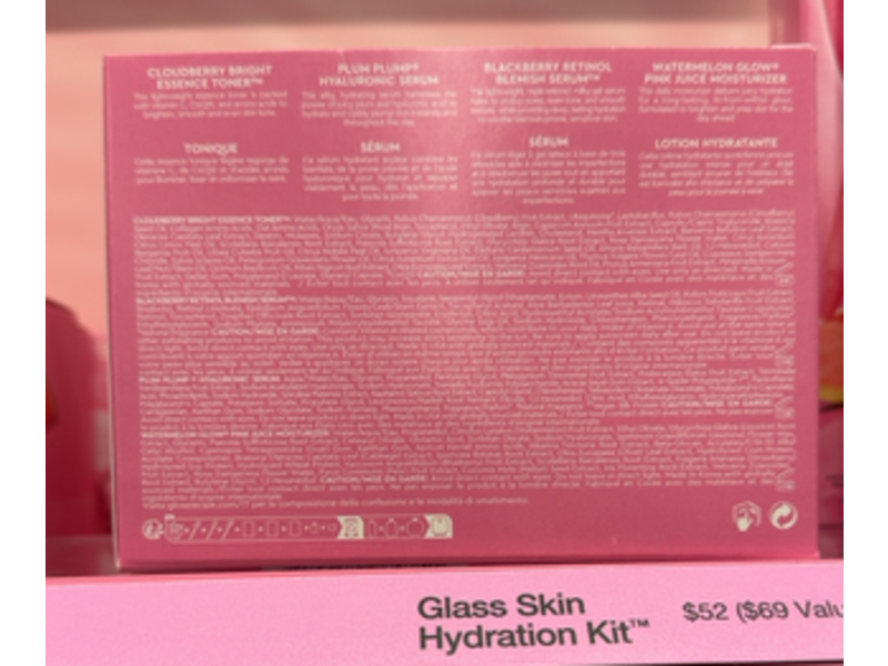 Glow Recipe Glass Skin Hydration Kit, 4 Count