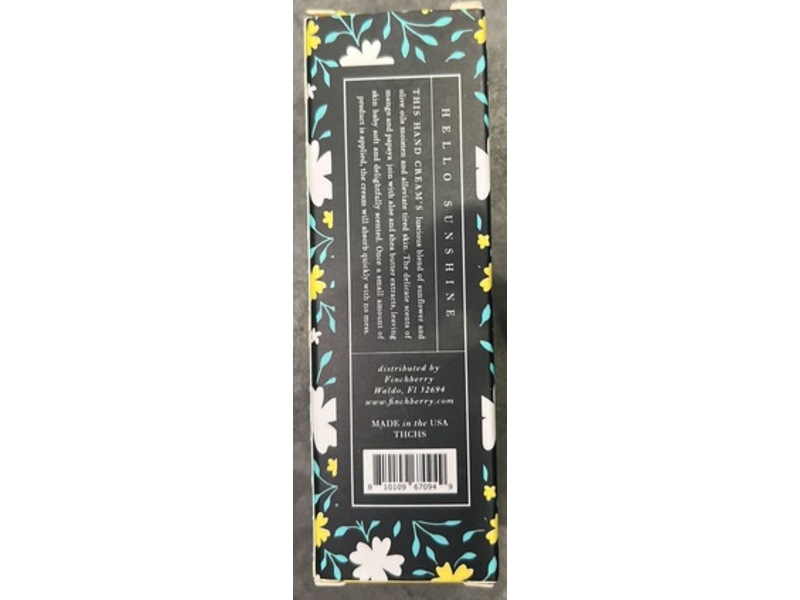 Finch Berry Shea Butter Hand Cream, Hello Sunshine, 1 oz/28 g