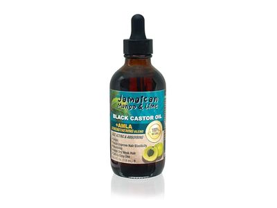 Jamaican Mango & Lime Black Castor Oil, Amla Strengthening Blend, 4 oz/118 mL