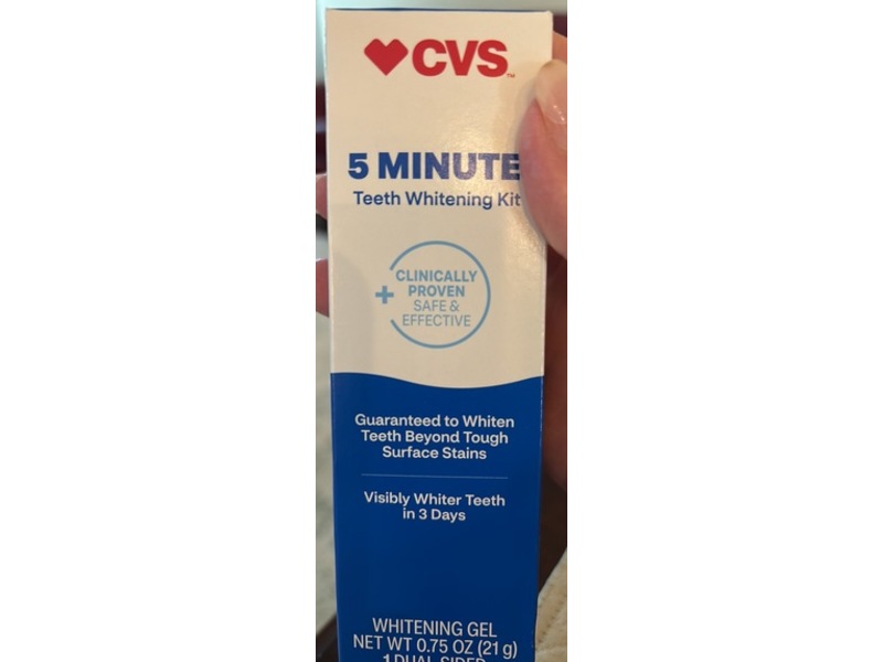 CVS 5 Minute Teeth Whitening Kit, 0.75 oz/21 g