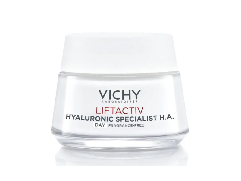 Vichy Laboratories LiftActiv Hyluronic Specialist Anti-Wrinkle Firming Day Cream, Fragrance Free, 1.69 fl oz/50 mL