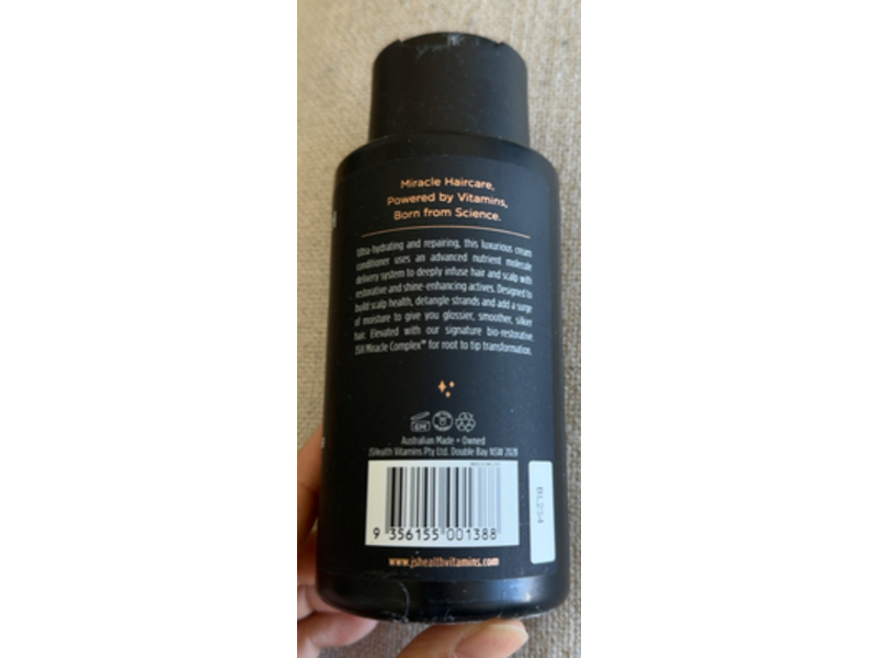 JSHealth Repair + Shine Nourishing Vitamin Hair Conditioner, Vitamins C + E, Vegan Keratin & Argan Oil, 11.83 fl oz/350 mL