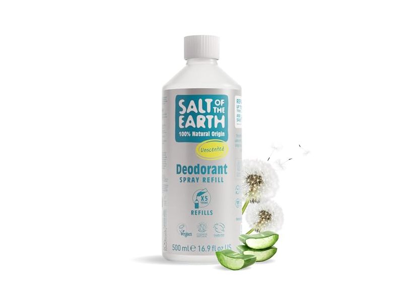 Salt Of The Earth Deodorant Spray Refill, Unscented16.9 fl oz/500 mL