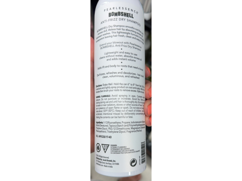 Pearlessence Bombshell Anti-Frizz Dry Shampoo, 8 oz/227 g