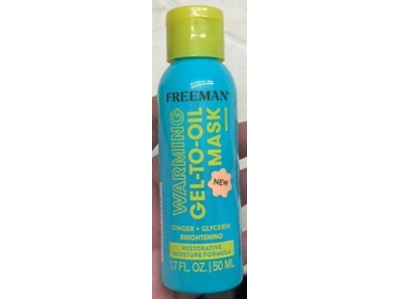FREEMAN Restorative Warming Gel-To-Oil Facial Mask, Ginger + Glycerin, 1.7 fl oz/50 mL