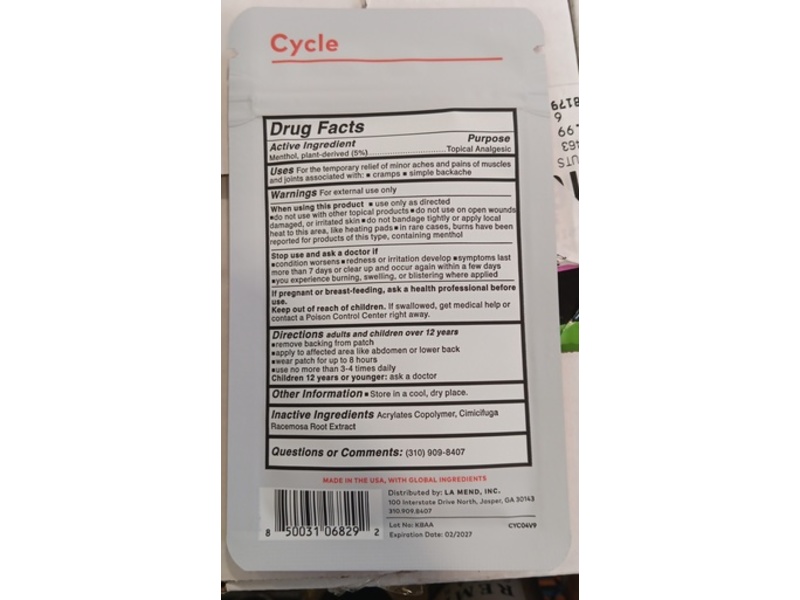 The Good Patch Cycle Patches, 4 Count, Pack Of 4