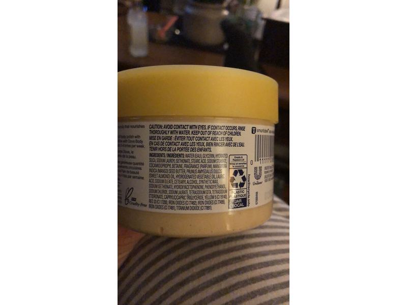 Dove Exfoliating Body Polish, Crushed Almond & Mango Butter, 10.5 oz/298 g.