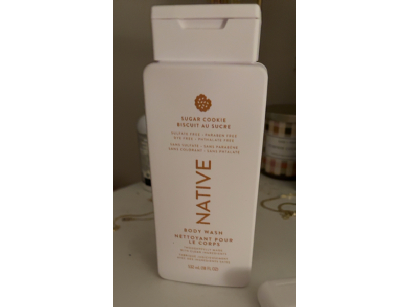 Native Body Wash, Sugar Cookie, 18 fl oz/532 mL
