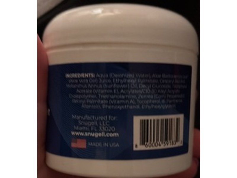 Snugell Skin Moisturizer Daily Face Cream, Aloe Vera & Vitamin A & E, 4 fl oz/118.3 mL