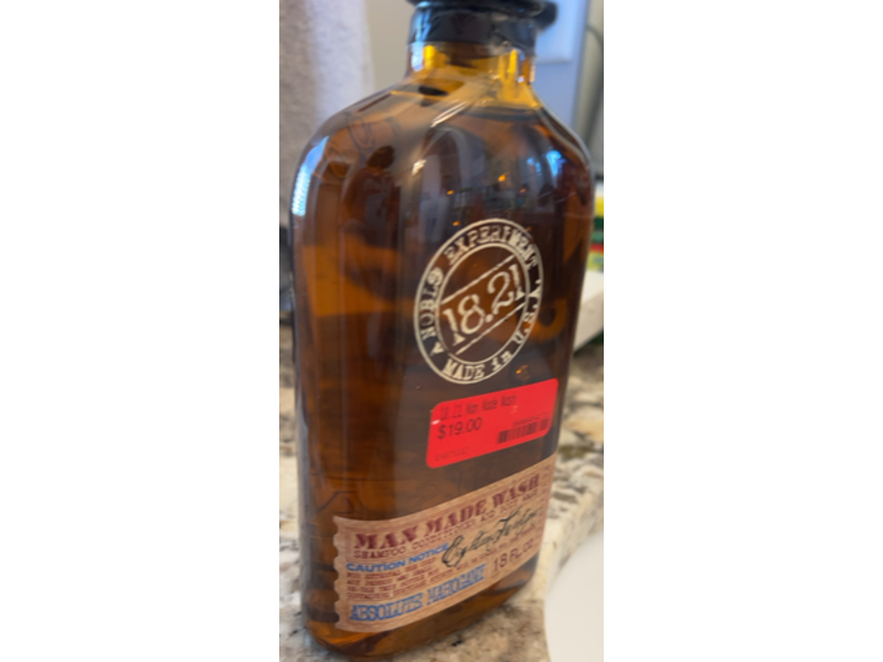 18.21 Man Made Original Absolute Mahogany 3-In-1 Body Wash, 18 fl oz/532 mL