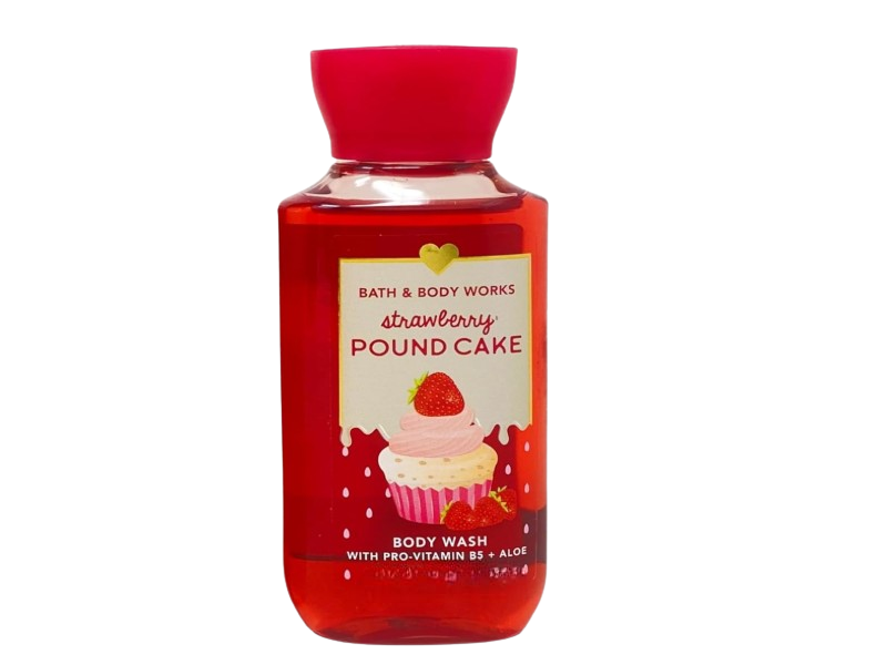 Bath & Body Works Body Wash, Strawberry Pound Cake, 10 fl oz/295 mL