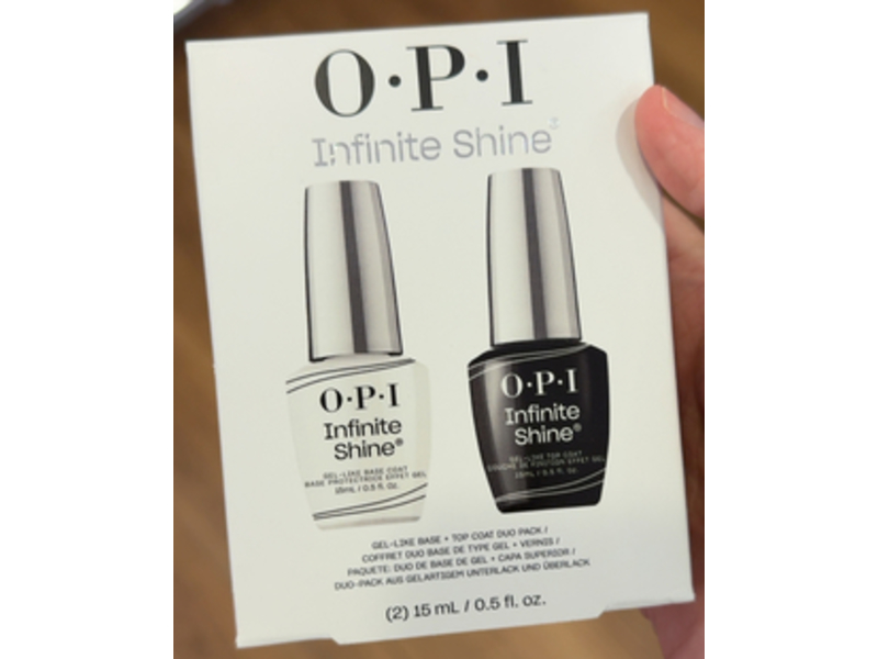 OPI Infinite Shine Base & Top Nail Coat Duo Pack, 0.5 fl oz/15 mL