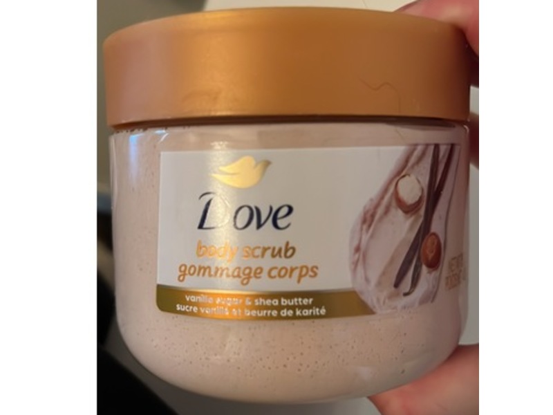 Dove Body Scrub, Vanilla Sugar & Shea Butter, 15 oz/425 g