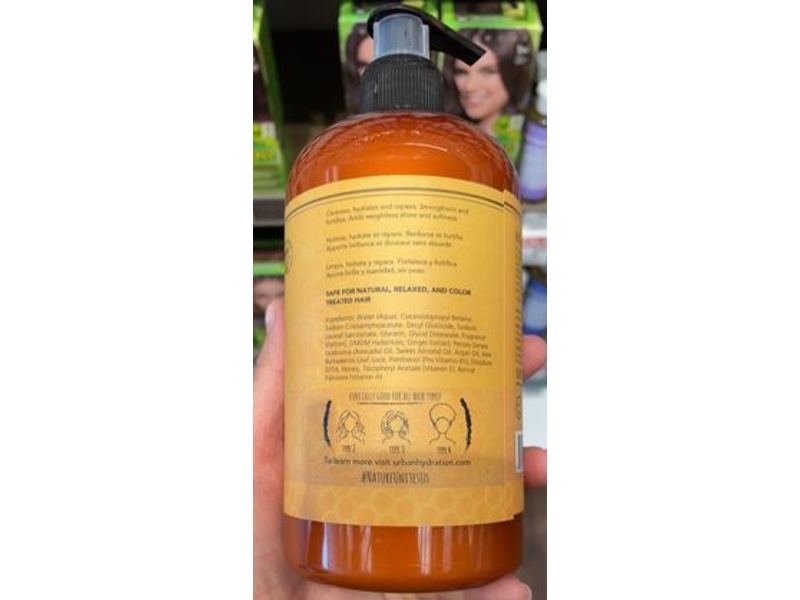 Urban Hydration Honey Repairing Shampoo, 16.9 fl oz/500 mL